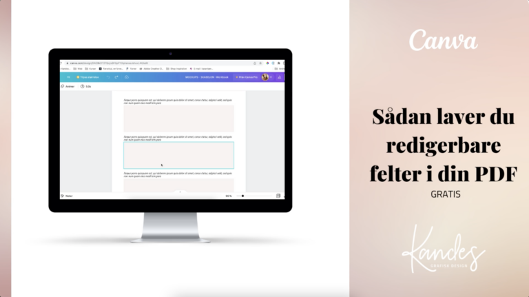 Sådan laver du redigerbar felter i din Canva PDF