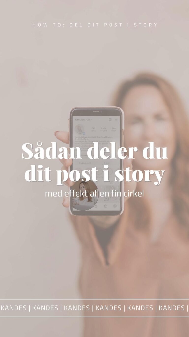 Sådan deler du dit Instagram post i story – med udvisket baggrund