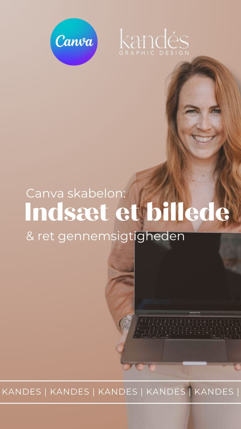 Sådan indsætter du et billede i en Canva skabelon og retter transparenten