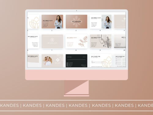 Visitkort Canva skabelon mockup