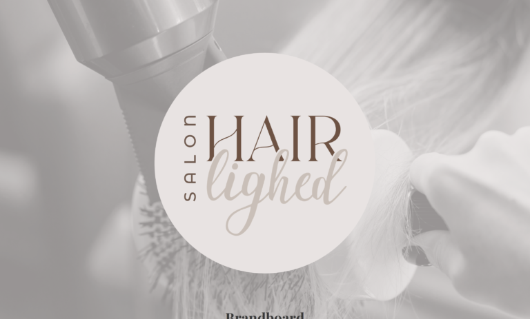 Design proces af logo til Salon Hairlighed