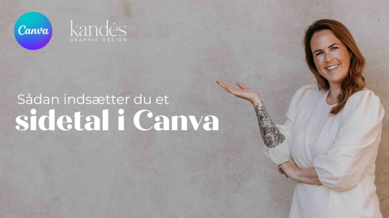 Sådan indsætter du et sidetal i Canva