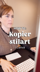 Canva hack: kopier stilart fra ét element til et andet